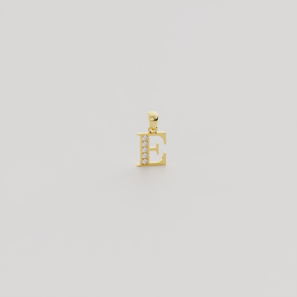 Bold Initial Pendant Gold