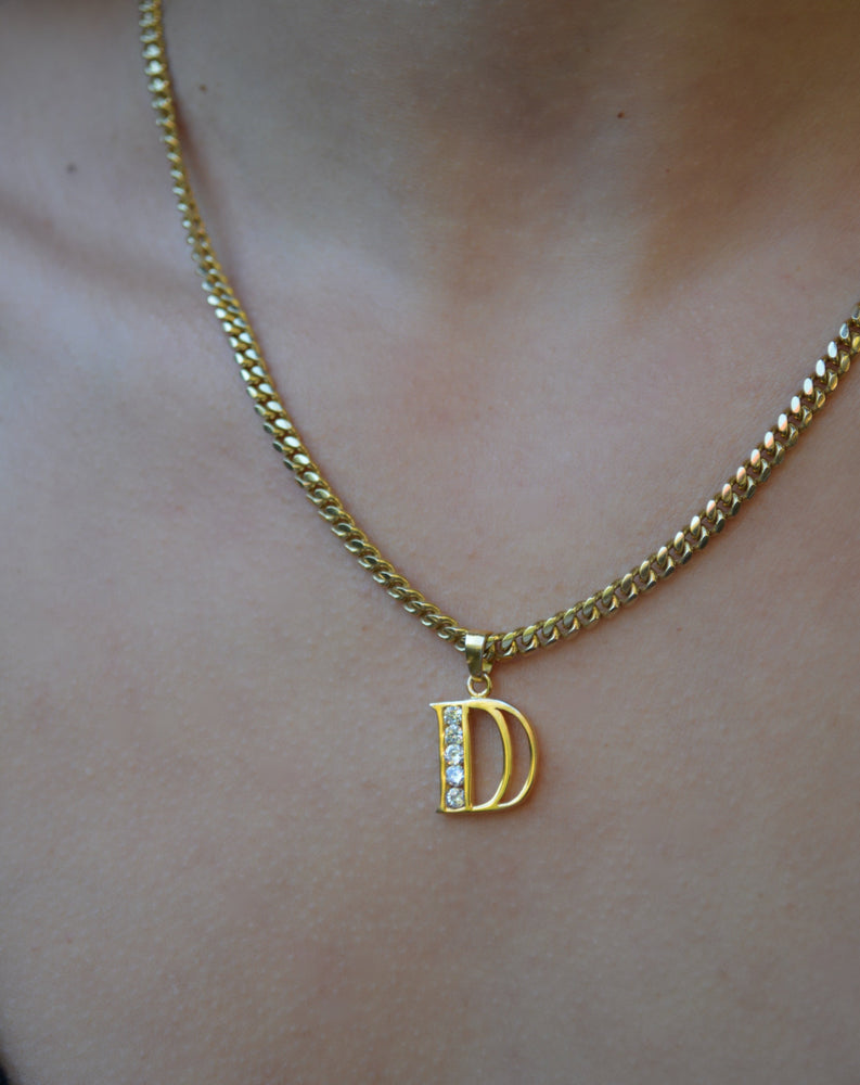 
                  
                    Bold Initial Pendant Gold
                  
                
